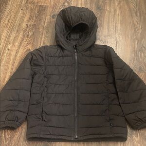 GAP Kids Black Hooded Puffer Jacket